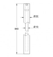 BARRA SISTEMA DUCHA 84mm GROHE